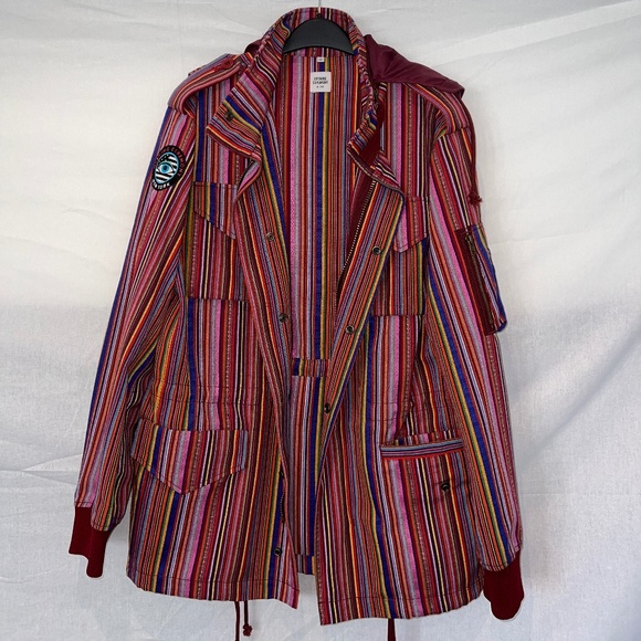 OPENING CEREMONY - Baja Field Jacket in Rainbow Stripe with A Custom Patch - Picture 2 of 15